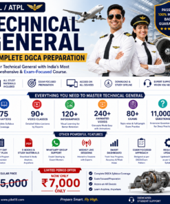 Technical General Pack – Complete DGCA Preparation | 11,000+ Questions | 75 Chapters | 18 Months Access