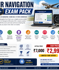 Air Navigation Exam Pack - online trial exams pack for DGCA pilot students