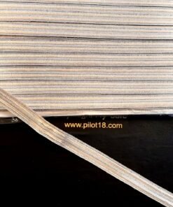 Silver epaulette shoulder badge strip material for pilots, ship captains 1 meter