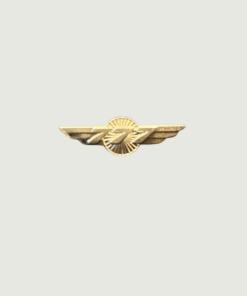 777 Silver Aviation Wing Shaped Airplane Brooch | Fade-Proof & Scratch-Proof Metal Badge with Butterfly Pin | Gift for Pilots, Cabin Crew & Aviation Lovers