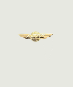 350 Silver Aviation Wing Shaped Airplane Brooch | Fade-Proof & Scratch-Proof Metal Badge with Butterfly Pin | Gift for Pilots, Cabin Crew & Aviation Lovers