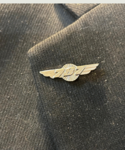 Alternative view of 787 Silver Aviation Wing Shaped Airplane Brooch | Fade-Proof & Scratch-Proof Metal Badge with Butterfly Pin | Gift for Pilots, Cabin Crew & Aviation Lovers
