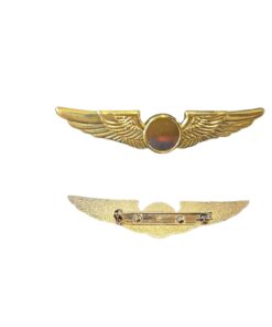 Blank premium Gold Uniform Diecast Wings Badge for Pilots