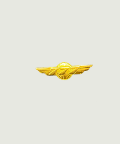 777 Gold Aviation Wing Shaped Airplane Brooch | Fade-Proof & Scratch-Proof Metal Badge with Butterfly Pin | Gift for Pilots, Cabin Crew & Aviation Lovers