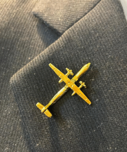 Alternative view of ATR Gold Brooch for Pilots & Cabin Crew | Premium Metal Aviation Badge with Butterfly Clutch.
