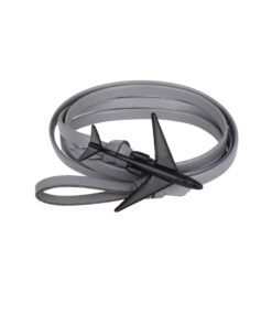 Metal Airplane Thread Bracelet -Grey color| Multi-Color Washable, Fade-Proof Threads with Airplane Clasp | Gift for Pilots & Aviation Lovers