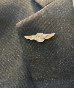 Alternative view of 737 Silver Aviation Wing Shaped Airplane Brooch | Fade-Proof & Scratch-Proof Metal Badge with Butterfly Pin | Gift for Pilots, Cabin Crew & Aviation Lovers