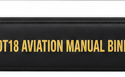 Alternative view of PILOT18 Aviation Black Manual Binder | Premium PU Leather 4-Ring Flight Binder | A4 Pilot Chart & Document Organizer with ID Window | Flight Bag Document Folder for Pilots