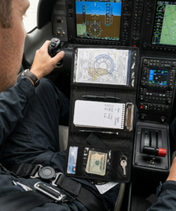 Alternative view of Pilot Trifold Kneeboard for Flight Training & Aviation | Adjustable Leg Strap | Compact Flight Chart & Document Holder for Pilots